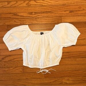 J. Crew Women's White Crop-top